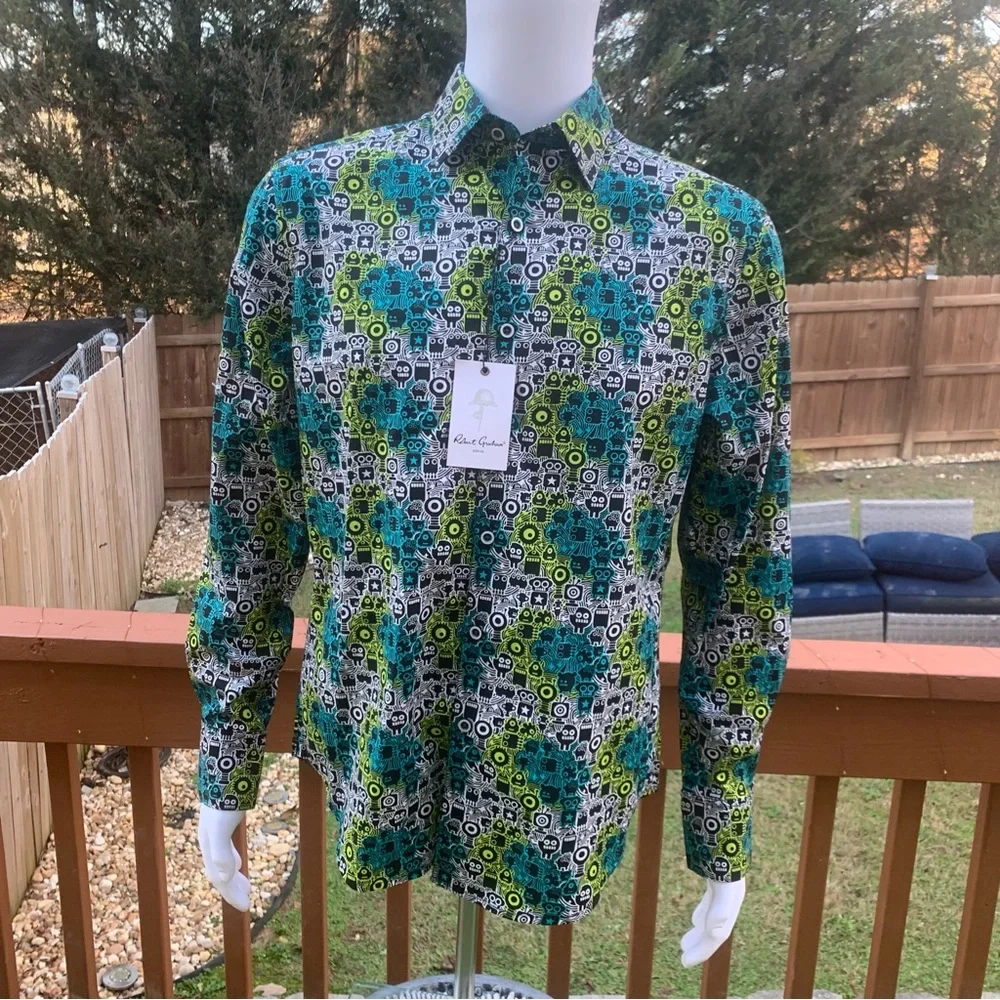 ROBERT GRAHAM Hannam Classic Long Sleeve Shirt | Small | NEW!! - Picture 1 of 14